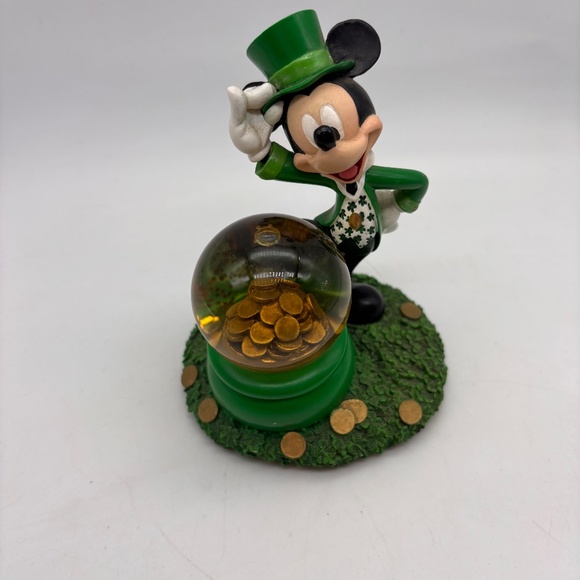 Disney WDW Parks Mickey Mouse Leprechaun St. Patricks Day Mini Water Snow Globe - Picture 3 of 10